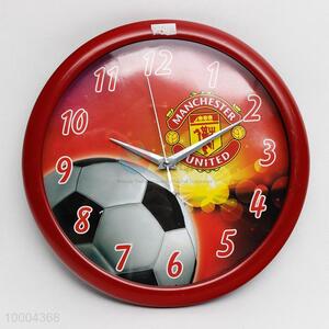 Round Alarm Clock With Football Background