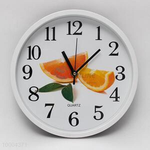 Round Alarm Clock With Orange Background