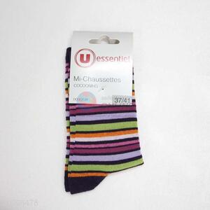 Wholesale Colorful Streak Cotton Socks For Kids