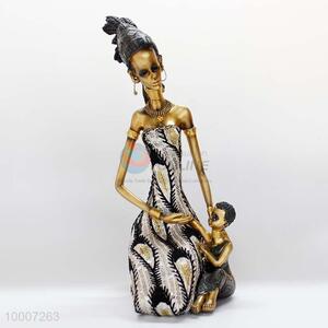 African Mother Sitting With Son Ornament