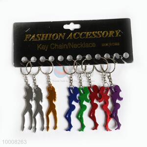 Wholesale Fashion Girl Key Chain/Key Ring With Bottle Opener