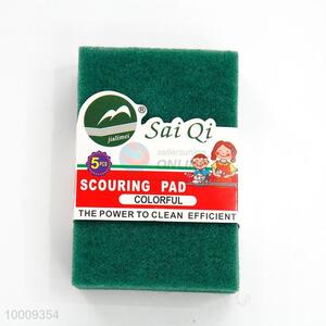 Green kitchen cleaning scouring pad