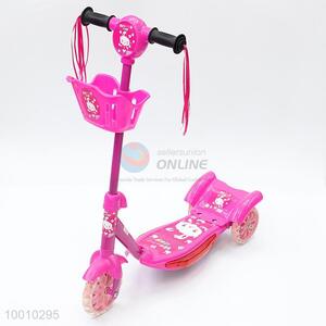 Cute plastic scooter with light and music