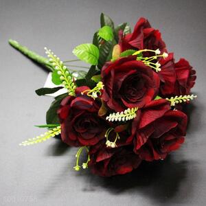 38CM 7-head New Pearl Rose For Decoration