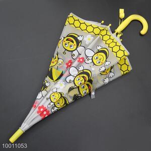 Wholsale Honeybee  EVA Umbrella With Yellow Handle For Children