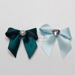 Ployester bowknot with artificial diamond/pearl