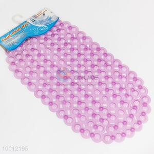 Purple transparent anti-slip bath mat
