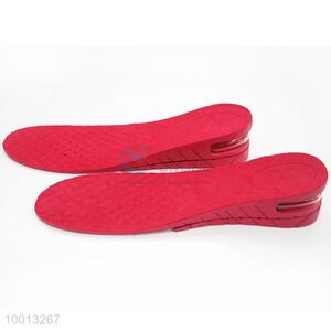 Wholesale Rose Red Two Layers PU Increase Insole