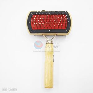 Wholesale Stainless Steel Dematting Pet Grooming Comb with Wood Handle