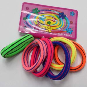 Factory Wholesale Color Blocking Stripe Hairbands Girl's Hair Bands