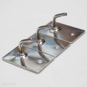 Stainless Steel Family Wall Hanger Bathroom Kitchen Door Robe Hooks for Hats Bag Key with Adhesive Commodity Supplies