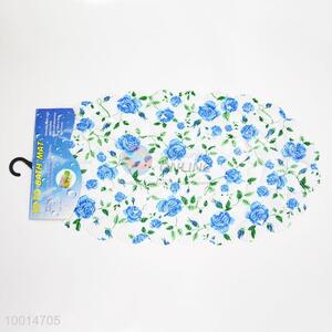 Wholesale Hot Cute PVC <em>Bath</em> <em>Mat</em> With Blue Flower, Ground <em>Mat</em>