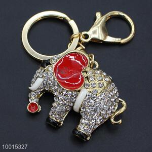 Wholesale rhinestone elephant key chain