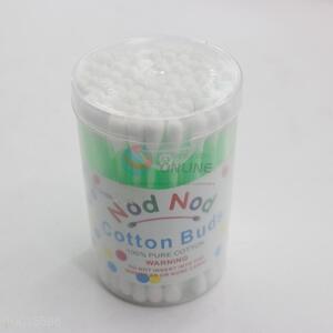 100pcs plastic cotton buds with plastic box