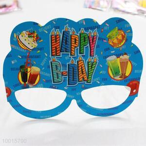 Blue Cartoon Pattern Paper Eyewear 12pcs/bag Birthday Party Decoration