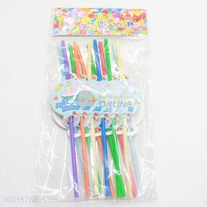 Wholesale 12pcs/bag Drinking Straw Happy Party Supplies