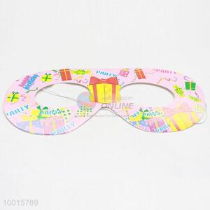 Pink Cartoon Pattern Paper Eyewear 12pcs/bag Happy Birthday Decoration