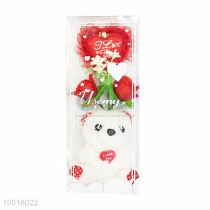 Wholesale Rose Artificial Flower with Bear