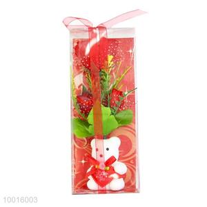 Wholesale Rose Artificial Flower with Bear For Holiday