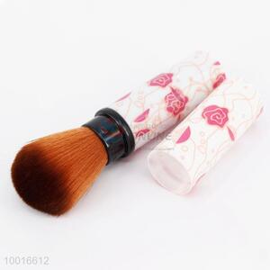 Wholesale Rose Flower Pattern Retractable Powder Brush Cosmetic Brush Makeup Brush