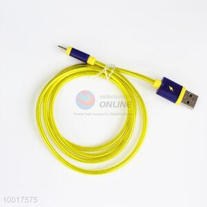 New Arrivals Yellow Quick Charge USB Data Cable For 5G/5S/6G