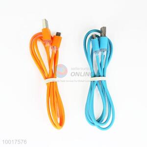 Orange/Blue Quick Charge USB Data Cable For Sumsung