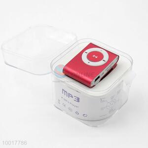 Red MP3 player with clip