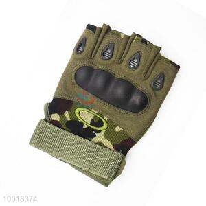 High Quality Army Green Half Finger Sports Glove For Racing