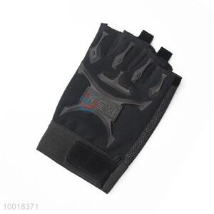 Black Half Finger Sports Glove For Racing