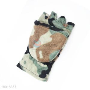 High Quality Half Finger Fashion Camouflage Warm Glove
