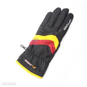 Black Full Finger Glove For Racing/Skiing