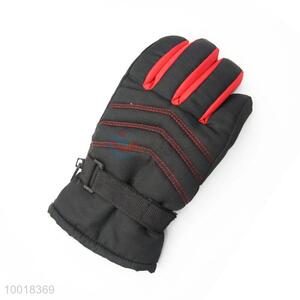 Red&Black High Quality Full Finger Glove For Racing/Skiing