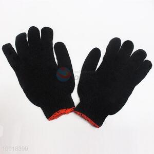 Good Quality Safety Nylon Knitted Hand Gloves (Black)