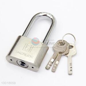 Heavy duty silver padlock with keys