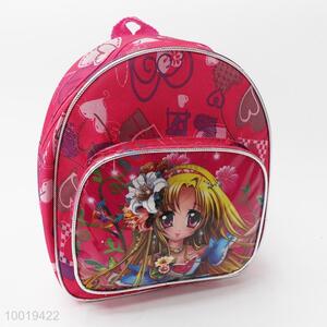Pink school backpack for girls
