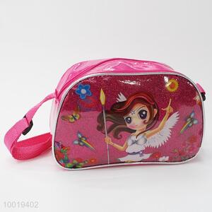 Cartoon design pink handbag