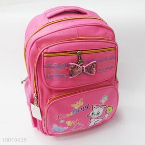 Hot sale pink backpack for students