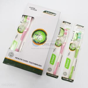 Fresh Double-color Enviromental Adult Toothbrush