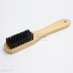 Long wooden handle shoe brush
