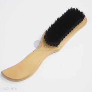 Pig hair brush for shoe cleaning