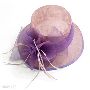 New arrivals women purple hats with flower
