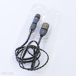 Gray 2 In 1 Data USB Cable for Phone Adroid