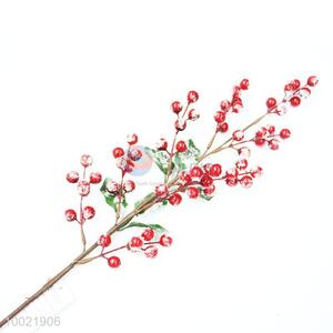 Artificial Plant/Simulation Plant with Little Red Fruits and Snow For Christmas