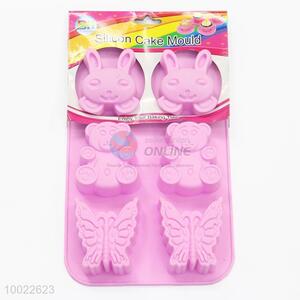 Pink Cute Animals <em>Silicone</em> Cookies/<em>Cake</em> <em>Mould</em>