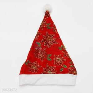 Wholesale High Quality Red Pleuche Christmas Hat For Christmas Party