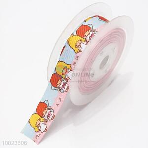 Wholesale Hot Sale High Quality 2.2CM Little Girl Pattern Print Ribbon