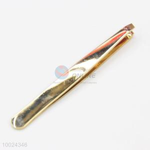 Cheapest Hot Sale Golden Crooked Stainless Steel Tweezer