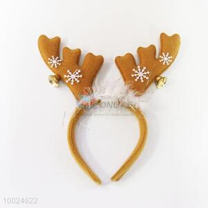 Brown Head Band with Deer Horn for Christmas