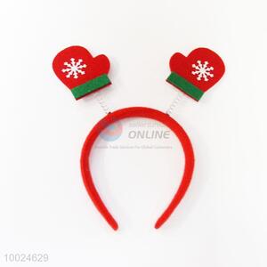 Red Gloves Head Band for Christmas