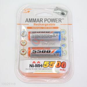 2 pieces 5500mA rechargeable battery